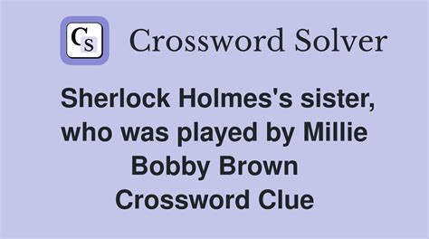 sister sister star crossword|sherlock's sister crossword.